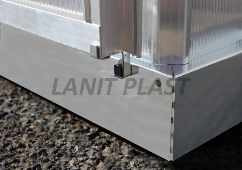 Skleník Mythos - typ 6x12, rozměry 1,85 x 3,66 m (stříbrná)