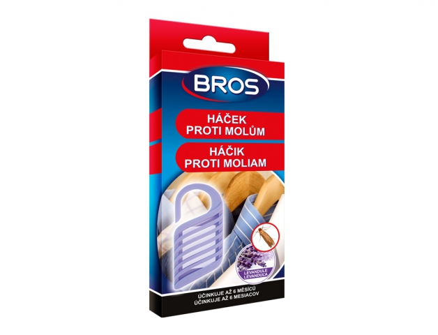BROS-háček proti molům 1ks/levandule