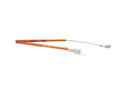 Protección térmica Nuova Simonelli G5 con cables naranja y cuerpo blanco, fusible térmico 184°C 16A para cafeteras y máquinas de espresso