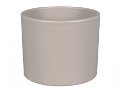 Obal na květník ZEUS PALETE keramický matný hnědo šedý d28cm