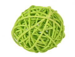 Koule aranžovací ratanová světle zelená 8cm