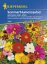 Kolorowe opakowanie nasion Letnie czary kwiatów od Kiepenkerl z fotografią wielobarwnych kwiatów - różowe, żółte, pomarańczowe i fioletowe kwiaty na niebieskim tle