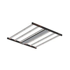 Panou LED Sunpro F1 600W cu ramă din aluminiu negru și șase benzi LED paralele în culoare albă, iluminat modern cu eficiență 3,05 umol/J Panou LED Sunpro F1 600W cu ramă din aluminiu negru și șase benzi LED paralele în culoare albă, iluminat modern cu eficiență 3,05 umol/J