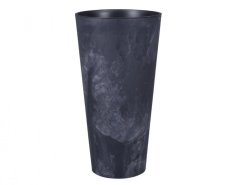 Obal na květník TUBUS SLIM BETON 2v1 plastový matný d30x57cm
