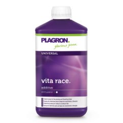 Plagron Vita Race 1L - fialová plastová láhev s bílým uzávěrem, stimulant s aminokyselinami a přírodními hormony pro podporu růstu rostlin