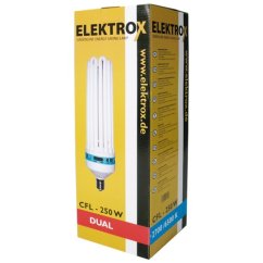 Úsporná CFL lampa ELEKTROX 250W, na růst i květ