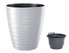 Obal na květník MAZE MEDIUM 2v1 plastový d38x42cm