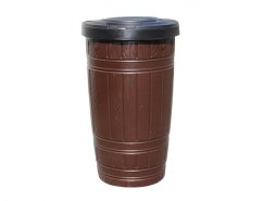 Sud na vodu WOODCAN DEKOR s víkem imitace dřeva 265l