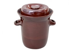 Zelák MORAVA s víkem keramický 15l