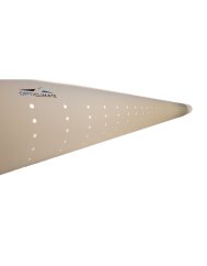 OptiClimate textilní rukáv béžové barvy s perforovanými otvory pro distribuci vzduchu, průměr 315mm, délka 5m, zúžený konický tvar