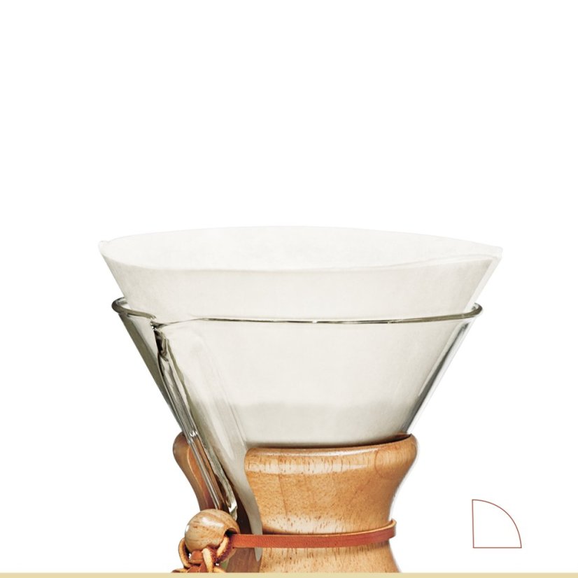 Papírové filtry Chemex FC-100 pro 6-10 šálků kávy (100ks)