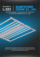 SunPro SUNFATHER 320W -3,1 UV- LED
