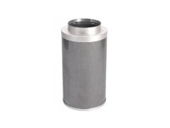 Rhino Filter PRO uhlíkový filtr 315mm s perforovaným kovovým pláštěm v šedé barvě, válcový tvar s bílým plastovým límcem pro zachycování pachů Rhino Filter PRO uhlíkový filtr 315mm s perforovaným kovovým pláštěm v šedé barvě, válcový tvar s bílým plastovým límcem pro zachycování pachů