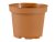 Posuda za cvijeće CLASSIC MXC plastična lagana promjera 11cm u terakota boji s klasičnim oblikom i otvorima za odvodnjavanje na donjem dijelu posude