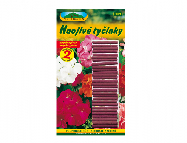 Hnojivo tyčinkové na pelargonie 30ks