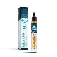 Cannacare kapky PET CBD 9% Relax 7ml - PO DOBĚ MIN, SPOTŘEBY