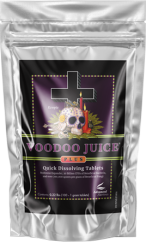 Stříbrný sáček Advanced Nutrients Voodoo Juice Plus obsahující 10 rychle rozpustných tablet organického kořenového stimulátoru s mikrobů
