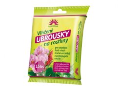 Zelené balení FORESTINA vlhčených ubrousků na rostliny s růžovými orchidejemi na obalu, obsahuje 15 kusů pro ošetření listů pokojových rostlin