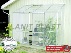 Skleník Ida 3300 - rozměry 1,30 x 2,55 m (stříbrná 4 mm)