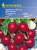 Baličky semen ředkvičky obrovské máslové značky Kiepenkerl s červenými kulatými ředkvičkami na modrém pozadí s vícejazyčným popisem