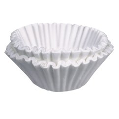 Filtre papier blanc Bunn Regular 20115 à bords ondulés en forme de panier pour café filtre, emballage contenant 1000 filtres de qualité Filtre papier blanc Bunn Regular 20115 à bords ondulés en forme de panier pour café filtre, emballage contenant 1000 filtres de qualité