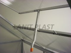 Skleník Mythos - typ 6x4, rozměry 1,85 x 1,22 m (stříbná)