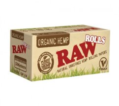 Rolovací papírky RAW ORGANIC ROLLS, 5m v balení