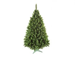 Stromek JEDLE umělý vánoční se zelenými konci + stojan 160cm