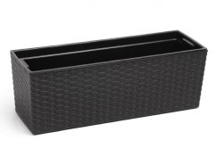 Truhlík BEGONIA RATTAN plastový 56x19x19cm