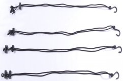 AdjustIT- 2*šňůra pro zavěšení stínidla s háčky,délka 2,5m