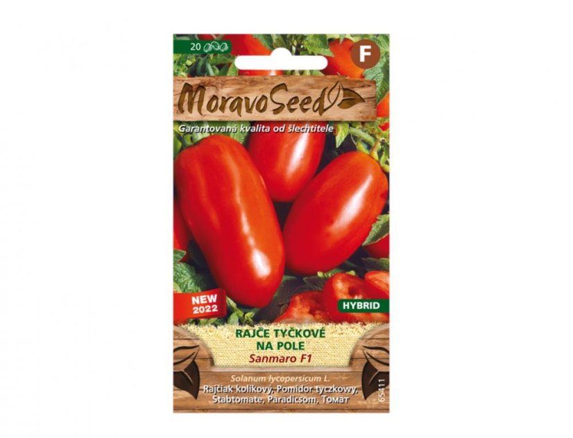 Rajče tyčkové SANMARO F1 - hybrid, na pole 65411