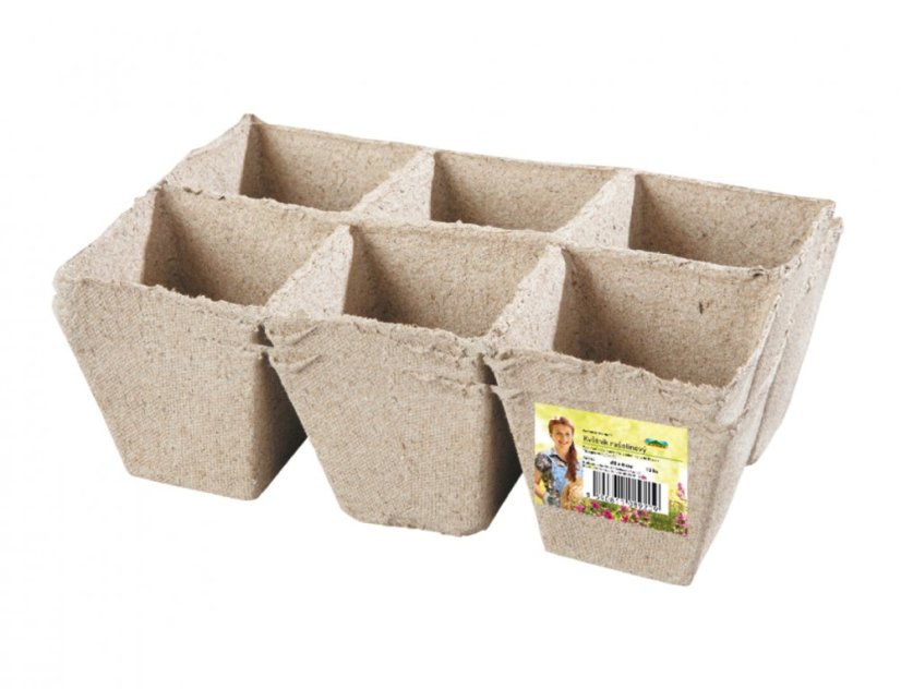 Květník rašelinový se zářezem 8x8cm 12ks