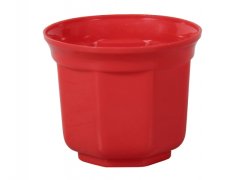 Obal na květník SANTOS plastový červený d8cm