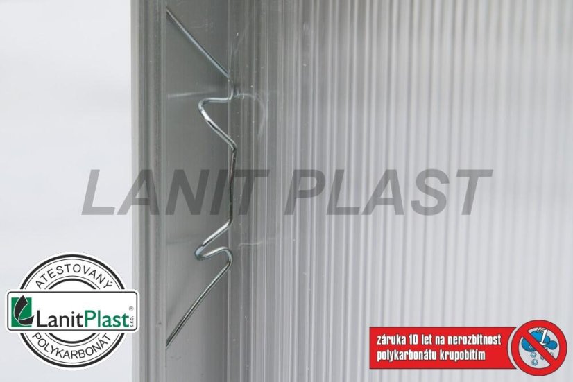 Skleník Venus 7500 - rozměry 1,93 x 3,83 m (zelená 4mm)