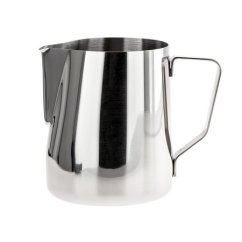 Srebrny nierdzewny dzbanek Rhinowares Classic 600ml z lśniącą powierzchnią i eleganckim designem do spieniania mleka do kawy Srebrny nierdzewny dzbanek Rhinowares Classic 600ml z lśniącą powierzchnią i eleganckim designem do spieniania mleka do kawy