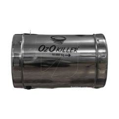 Ozonizzatore in acciaio inox OzOkiller 315mm con potenza 10000mg/h, forma cilindrica con flange metalliche per collegamento ventilazione ed eliminazione odori Ozonizzatore in acciaio inox OzOkiller 315mm con potenza 10000mg/h, forma cilindrica con flange metalliche per collegamento ventilazione ed eliminazione odori