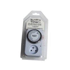 Cronometru mecanic SunPro în carcasă plastică albă cu cutie blister transparentă, cadran rotund și priză în partea de jos Cronometru mecanic SunPro în carcasă plastică albă cu cutie blister transparentă, cadran rotund și priză în partea de jos