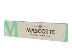 Papírky Mascotte King Size Slim Organic Hemp, bílé, konopné, 34ks v balení, box 50ks