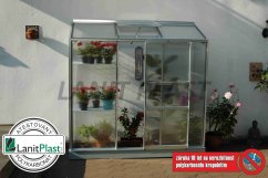 Skleník Ida 1300 - rozměry 0,69 x 1,93 m (stříbrný 6mm)