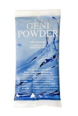 Modrý sáček GENI Powder práškového květového stimulátoru s bílým nápisem, NPK složení 0-35-23+Mg, balení 100g vyrobeno v Holandě