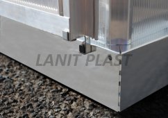 Skleník Mythos - typ 6x6, rozměry 1,85 x 1,84 m (stříbrný)