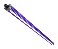 Lumatek 50W Far-Red LED bar s fialovým hliníkovým profilem a řadou LED diod, doplňkové osvětlení pro pěstování rostlin s rozšířeným spektrem