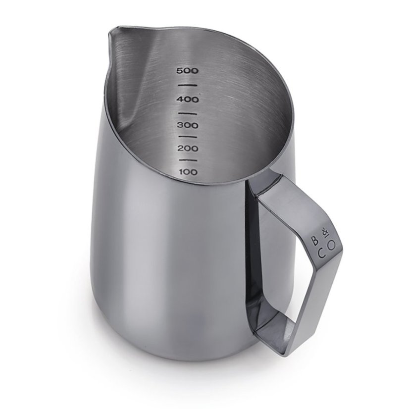 Barista & Co Dial In Milk Pitcher 600 ml černá konvička na mléko