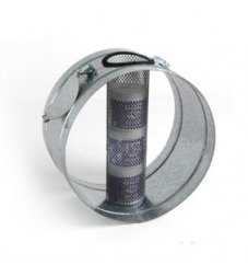 ONA Control Duct 200mm potrubní osvěžovač vzduchu z nerezové oceli s perforovanou vložkou pro eliminaci pachů ve ventilačním systému