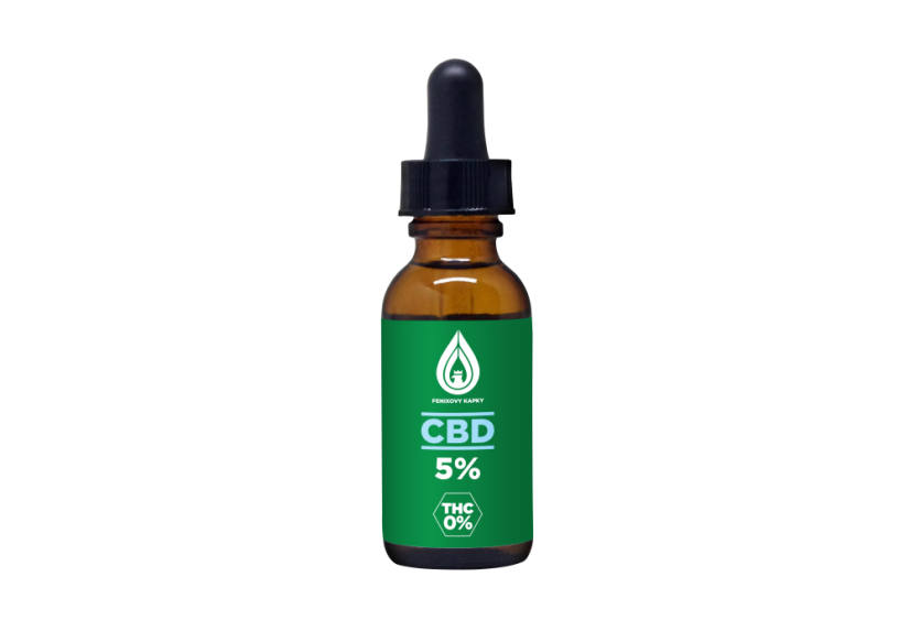 Fénixovy kapky CBD olej 5% bez aroma, 10ml