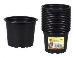 Květník PREMIUM VCD lehčený plastový černý d10cm 15ks