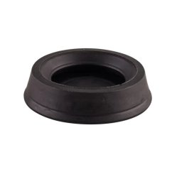 Černá gumová náhradní těsnící gumička na Aeropress v kruhovém tvaru s vnitřním otvorem, vyrobená z tmavého pružného materiálu pro dokonalé těsnění