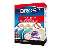 Kuličky proti šatním molům BROS levandulové 20ks