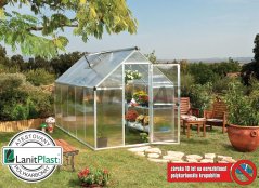 Skleník Mythos - typ 6x10, rozměry 1,85 x 3,10 m (stříbrná)