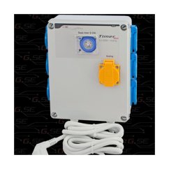 Spínací mech.hodiny 6 * 600w + topení 2000W